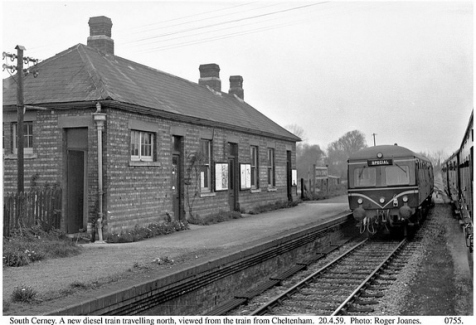 A diesel car heads north